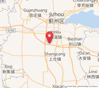 Map of Dongzhaogezhuang, Tianjin