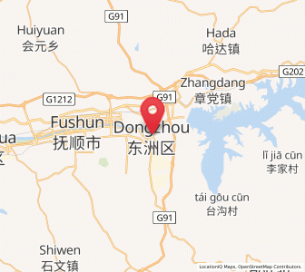 Map of Dongzhou, Liaoning