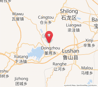Map of Dongzhou, Henan