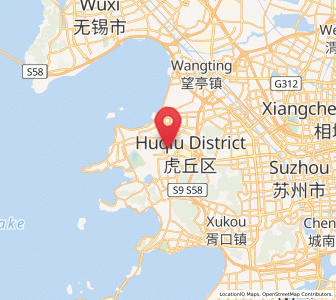Map of Dongzhu, Jiangsu
