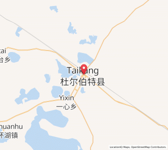 Map of Dorbod, Heilongjiang