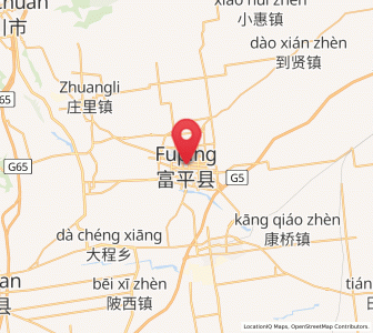 Map of Doucun, Shaanxi