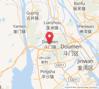 Map of Doumen, Guangdong