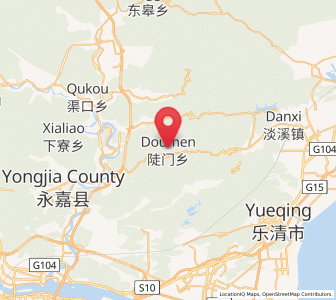 Map of Doumen, Zhejiang
