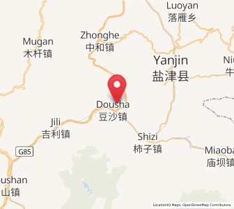 Map of Doushaguan, Yunnan