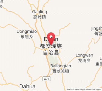 Map of Du’an, Guangxi