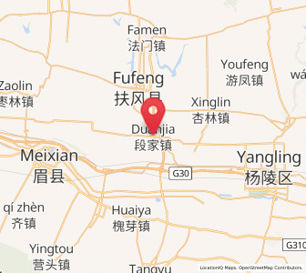Map of Duanjia, Shaanxi