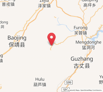 Map of Duanlongshan, Hunan