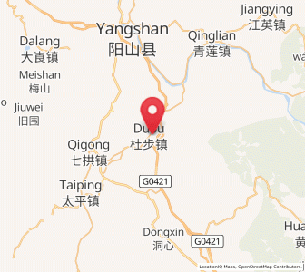 Map of Dubu, Guangdong