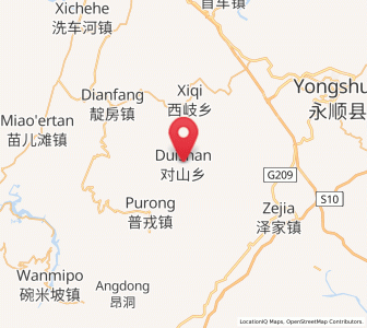 Map of Duishan, Hunan