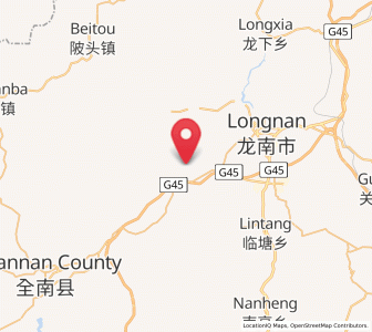 Map of Dujiang, Jiangxi