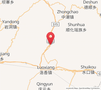 Map of Dundong, Guizhou