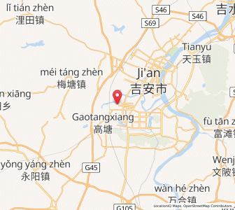 Map of Dunhou, Jiangxi