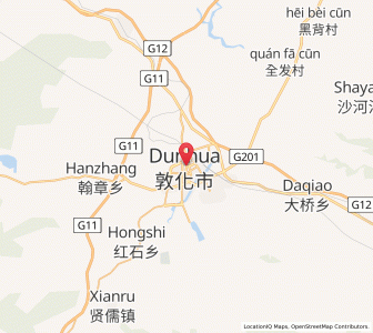 Map of Dunhua, Jilin