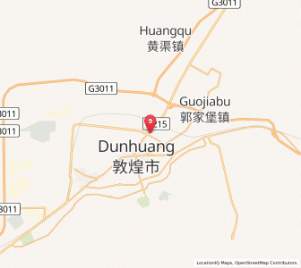Map of Dunhuang, Gansu