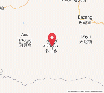 Map of Duo'er, Gansu