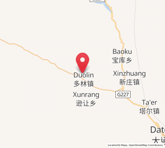 Map of Duolin, Qinghai