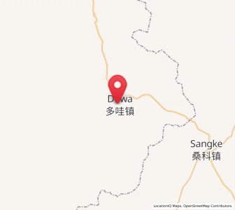 Map of Duowa, Qinghai
