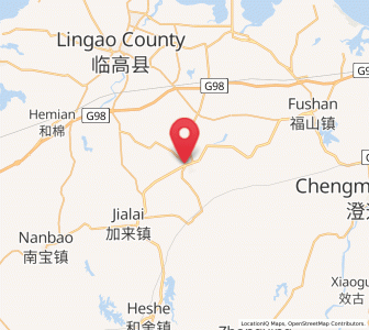 Map of Duowen, Hainan