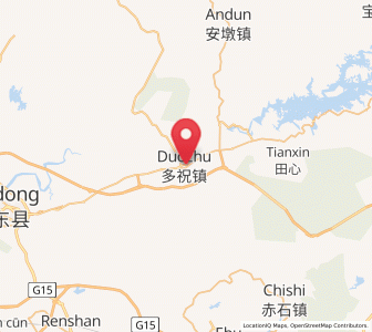 Map of Duozhu, Guangdong