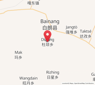 Map of Duqiong, Tibet