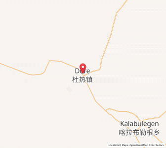 Map of Dure, Xinjiang