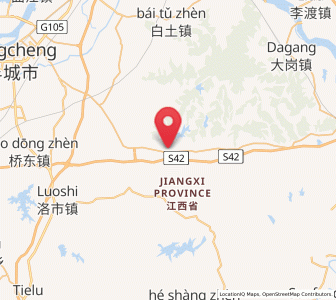 Map of Dushi, Jiangxi