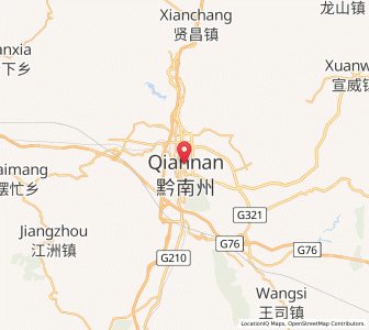 Map of Duyun, Guizhou