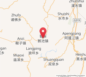Map of Echi, Chongqing