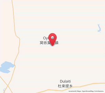Map of Egiztobe, Xinjiang
