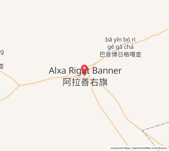 Map of Ehen Hudag, Inner Mongolia