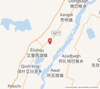 Map of Elixku, Xinjiang