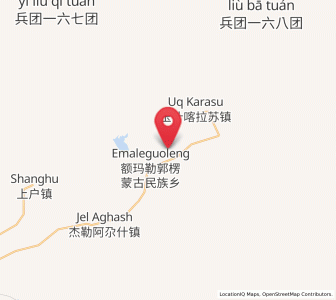 Map of Emalgolin Mongolzuxiang, Xinjiang