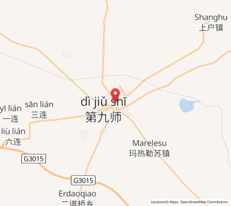 Map of Emin, Xinjiang