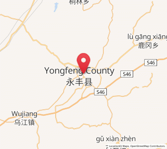 Map of Enjiang, Jiangxi