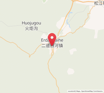 Map of Erdaobaihe, Jilin