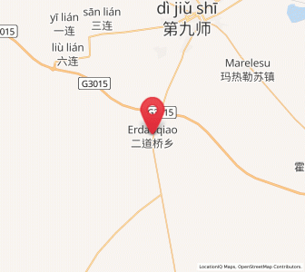 Map of Erdaoqiao, Xinjiang