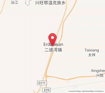 Map of Erdaowan, Heilongjiang