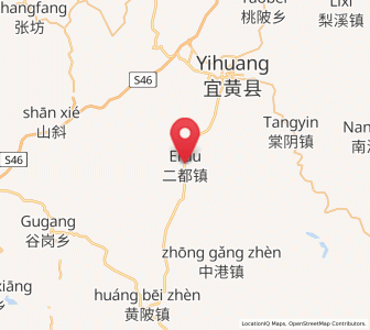 Map of Erdu, Jiangxi