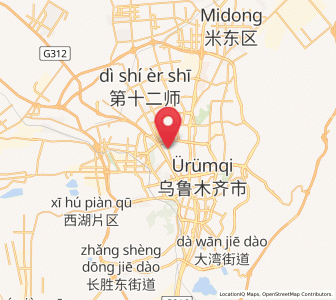 Map of Ergong, Xinjiang
