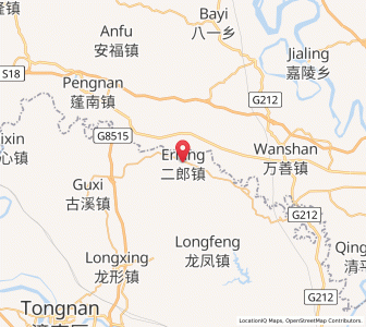 Map of Erlang, Chongqing