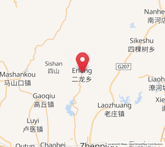 Map of Erlong, Henan