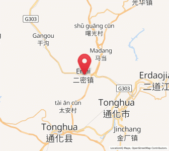 Map of Ermi, Jilin