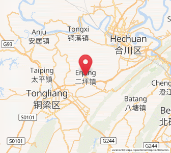 Map of Erping, Chongqing