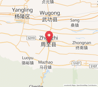 Map of Erqu, Shaanxi