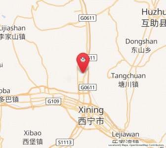 Map of Ershilipu, Qinghai