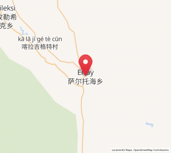 Map of Ertai, Xinjiang