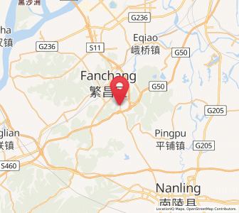 Map of Eshan, Anhui