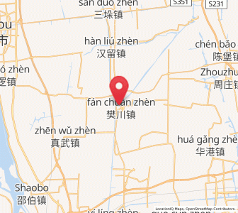 Map of Fanchuan, Jiangsu