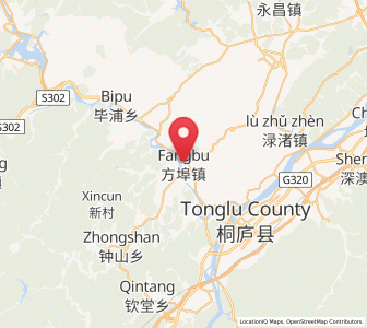 Map of Fangbu, Zhejiang